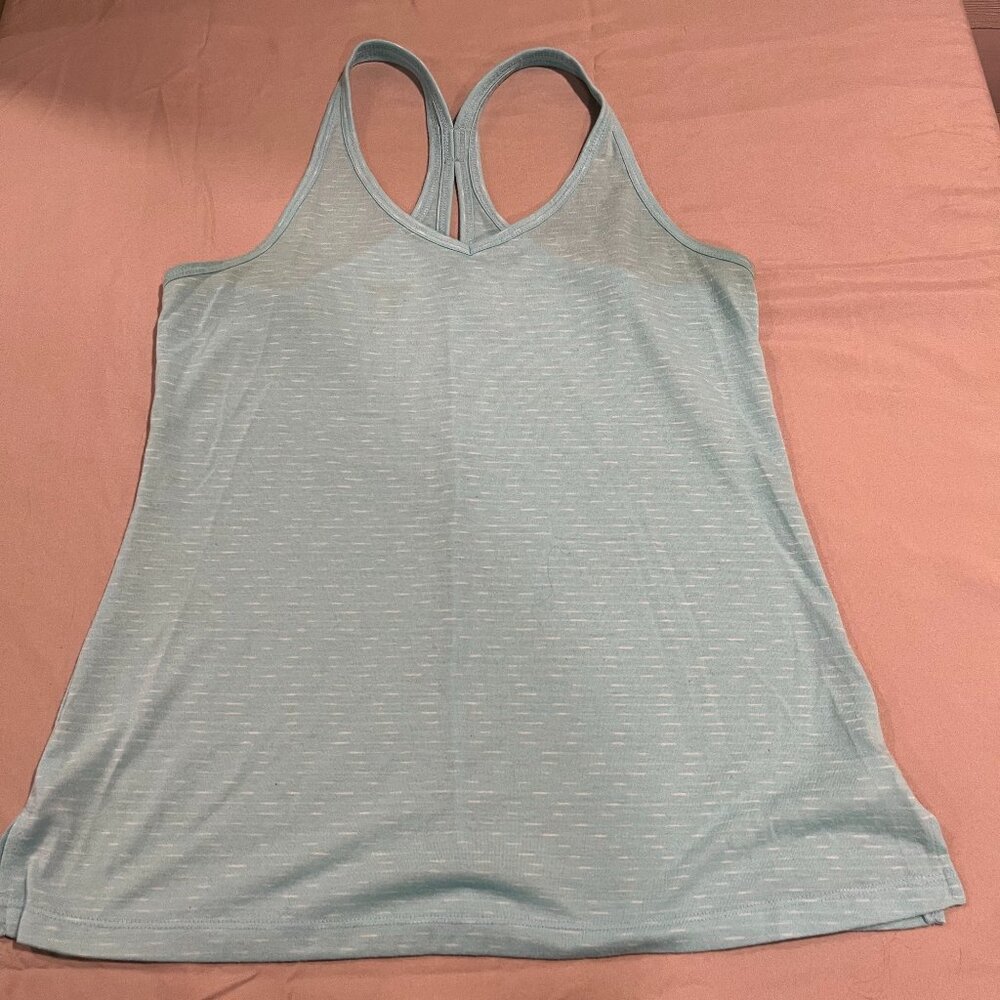 Cascade Sport Green/Blue Athletic Tank Size M
